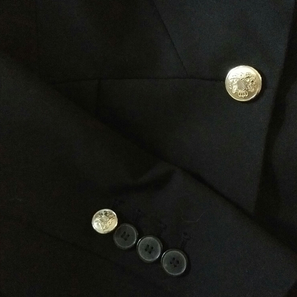 ZARA - Black Puff sleeve single breasted jacket - Picture 4 of 7